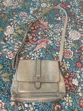 Fossil Kinley Shimmery Metallic  Crossbody Shoulder Bag